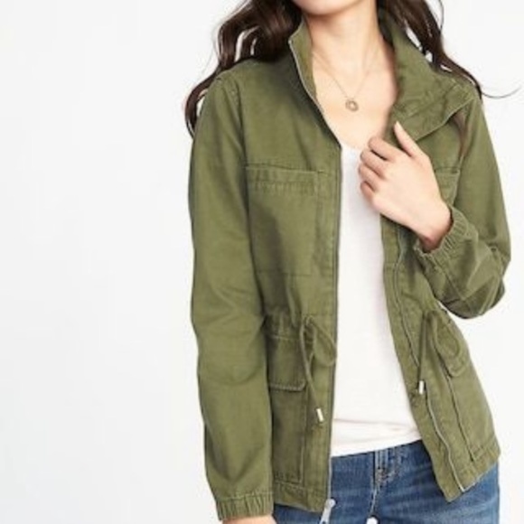 Army Green Utility Jacket - Picture 4 of 4